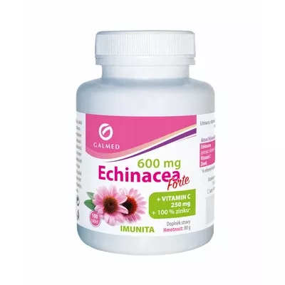 Echinacea forte 600mg+vit.C+zinek tbl.100 Galmed