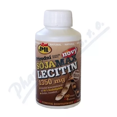 JML SoyMax Lecithin żelatyna cps. 104x1350mg