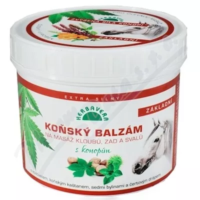 Balsam dla koni z konopiami HERBAVERA 500ml