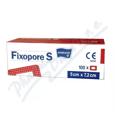 Fixopore S sterylny plaster 5x7,2cm 100szt