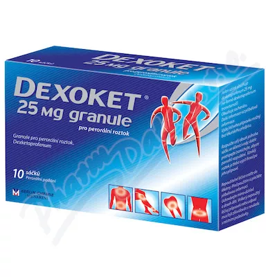 Dexoket 25mg granulat por.gra.sol.10x25mg