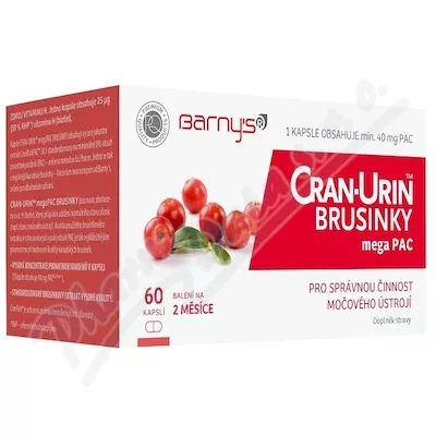 Barnys Cran-Urin megaPAC cranberry cps.60