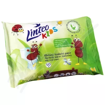 Nawilżany papier toaletowy LINTEO KIDS 50szt