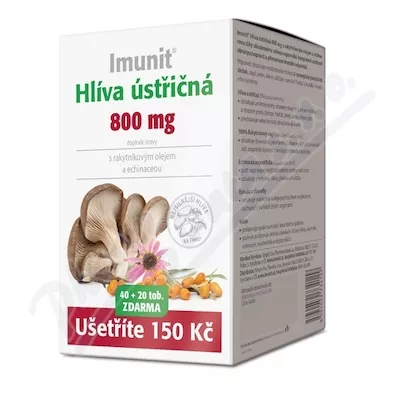 Boczniak ostrygowaty 800 mg z rokitnikiem zwyczajnym. i echi. Immunit 40+20tob