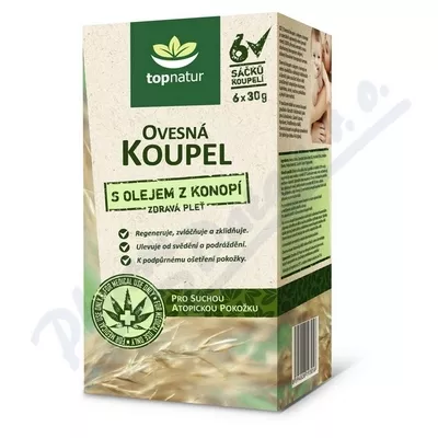 Kąpiel owsiana z olejem konopnym 6x30g TOPNATUR