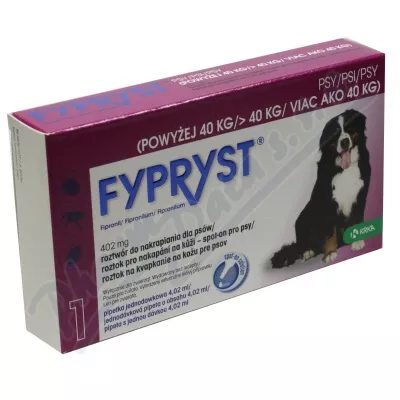 Fypryst Dogs 1x4.02ml spot-on pro psy - Veterinární přípravky a potřeby pro vaše mazlíčky.