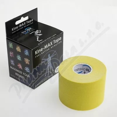 Tejp. KinesioMAX kinesio tape žlutá 5cmx5m