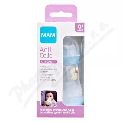 MAM Anti Colic butelka niebieska 160ml