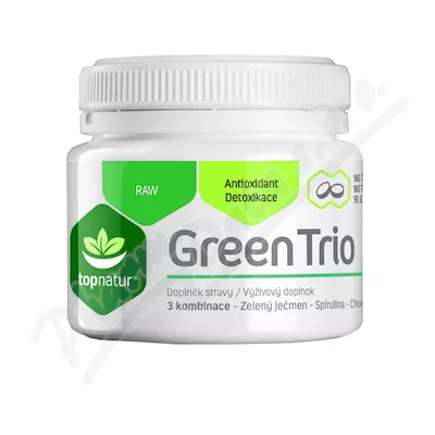 Green Trio Chlor.Spirul.Z.barley tbl.180 TOPNATUR