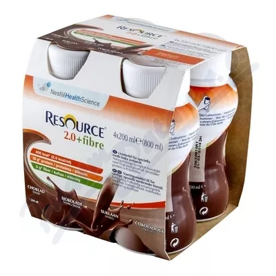 Resource 2.0kcal Fibre Chocolate por.sol.4x200ml