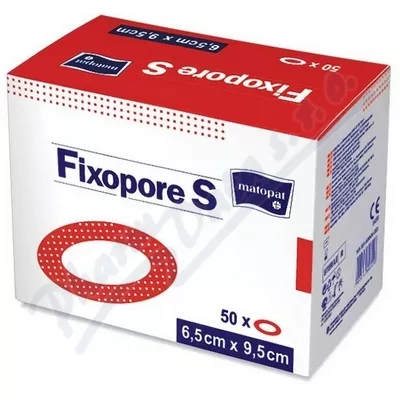 Fixopore S sterylny plaster owalny 6,5x9,5cm 50szt