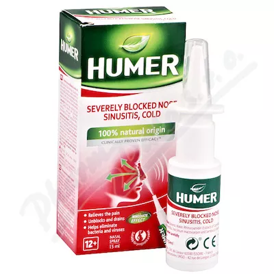 HUMER SINUSITIS bardzo zatkany nos spray na przeziębienie 15ml