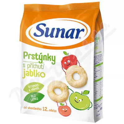 Sunar baby snack apple rings 50g