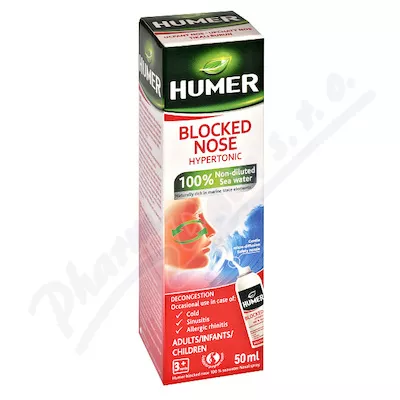 HUMER Zatkany nos 100% woda morska hipertoniczna.50ml