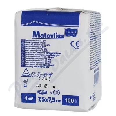 Matovlies kompres netk.text30g 7.5x7.5cm 100szt