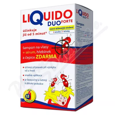 LiQuido DUO Forte szampon przeciw wszom 200ml + serum