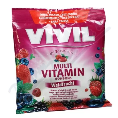 Vivil Multiwitamina jagody 8vit.bez cukru 60g