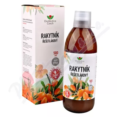 Rakytník řešetlákový 100% šťáva 500ml EKOMEDICA