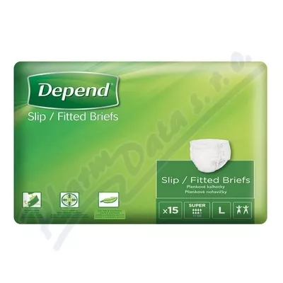 Depend Slip Super majtki na nietrzymanie moczu rozmiar L 15szt