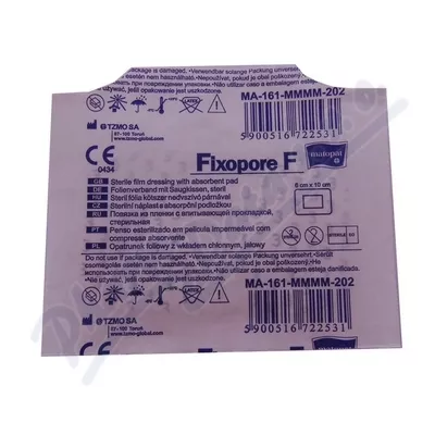 Fixopore F sterilní náplast 6x10cm 1ks