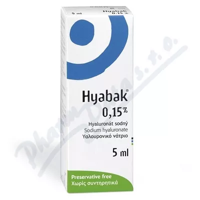 Hyabak 0,15% gtt.oph.5ml