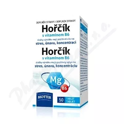 Biotter Hořčík 125mg s vitamínem B6 tbl.50