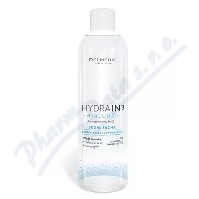 Dermedic Hydrain3 Hyaluro Woda micelarna 200ml - odličování,odličování obličeje,čištění obličeje,čistění pleti,