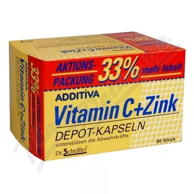 Additiva witamina C + cynk 33% bez cps.80