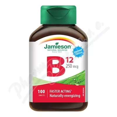 JAMIESON Witamina B12 metylokobalamina 250mcg tbl.100