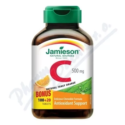 JAMIESON Vitamín C 500mg pomeranč tbl.na cuc.120ks