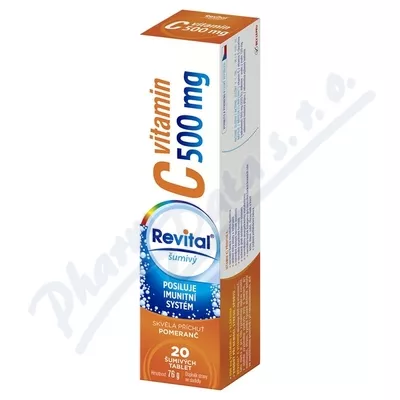 Revital C witamina 500mg pomarańczowy tbl.eff.20