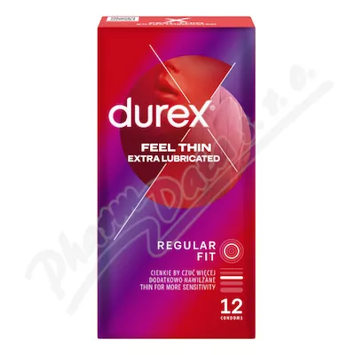 DUREX Feel Thin Extra Lubricated 12szt