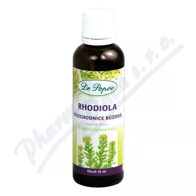 Dr Popov Ziołowe krople Rhodiola z dziurawcem 50ml