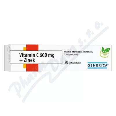 Witamina C 600 mg + Cynk eff.tbl.20 Generica