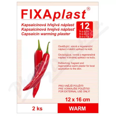 FIXAplast WARM kapsaicyna wkład rozgrzewający 12x16cm 2szt