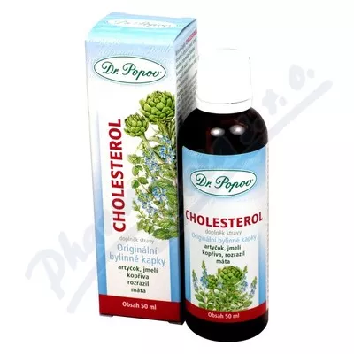 Ziołowe krople na cholesterol Dr. Popov 50ml