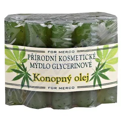 Naturalne mydło kosmetyczne glicerynowe z olejem konopnym100g