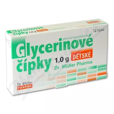 Czopki glicerynowe 1,0g dla dzieci 12 czopków Dr.Müller