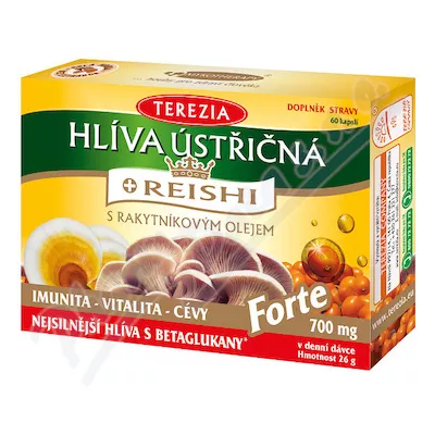 TEREZIA Boczniak ostrygowaty+REISHI Forte cps.60