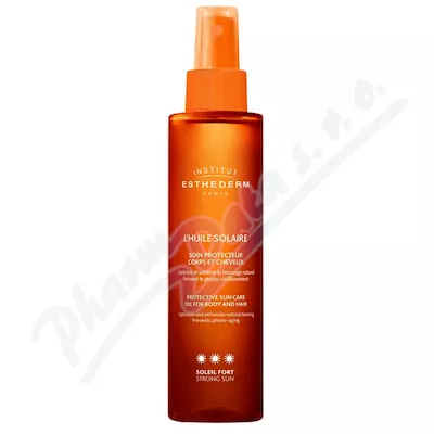 Institut Esthederm Sun Care olejek przeciwsłoneczny do ciała i włosów z wysoką ochroną UV Strong Sun (Age Beautifully) 150 ml