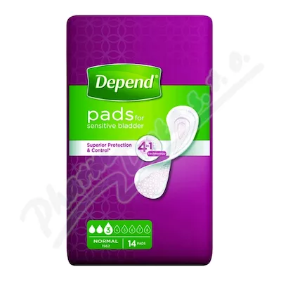 Depend Pads Normal Wkładki dla kobiet na nietrzymanie moczu 14szt