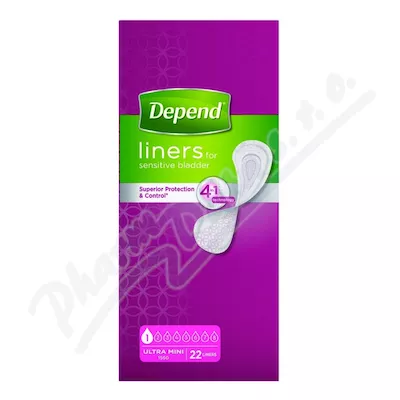 Depend Liners Ultra mini wkładki higieniczne dla kobiet 22szt