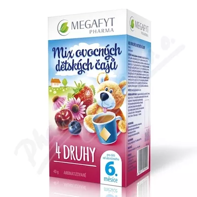 Megafyt Mix ovocných dětských čajů 4x5x2g