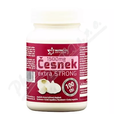 Nutricius Garlic extra strong 1500 mg 100 tbl.