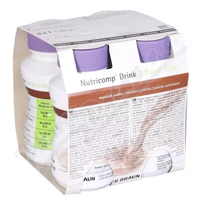 NUTRICOMP DRINK 2,0 KCAL FIBRE ČOKOLÁDOVÁ PRALINKA