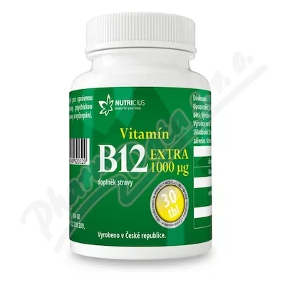 Nutricius Witamina B12 Extra 1000 g 30 tabletek