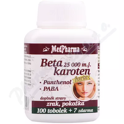 MedPharma Beta carot.10 000 m.j.Pant.+PABA tob.107