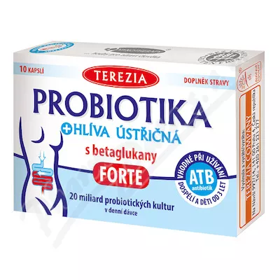 TEREZIA Probiotyki+Zapalenie wątroby z beta-glukozą FORTE cps.10