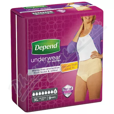 Depend Super Incontinence Panty Women rozmiar XL 9szt