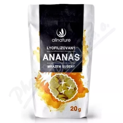 Allnature Liofilizowane kawałki ananasa 20g